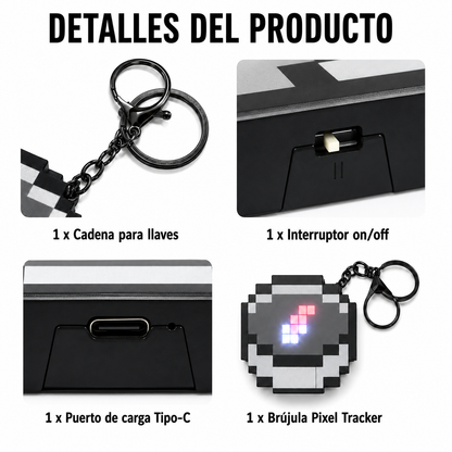 Pixel Tracker™ Llavero Brújula